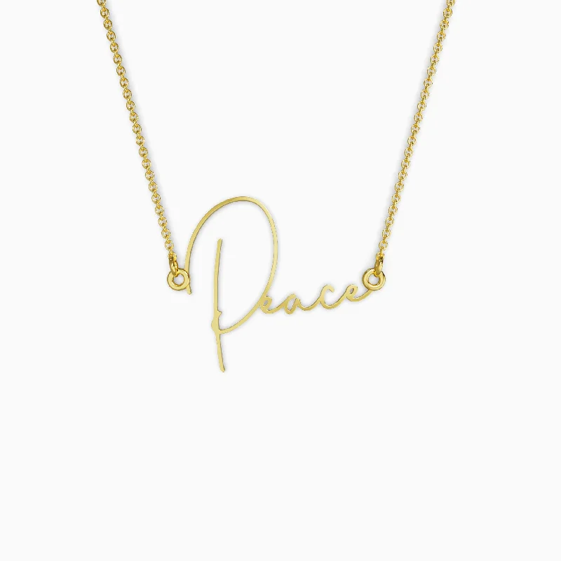 zodiac necklaces for women -Peace Intention Necklace